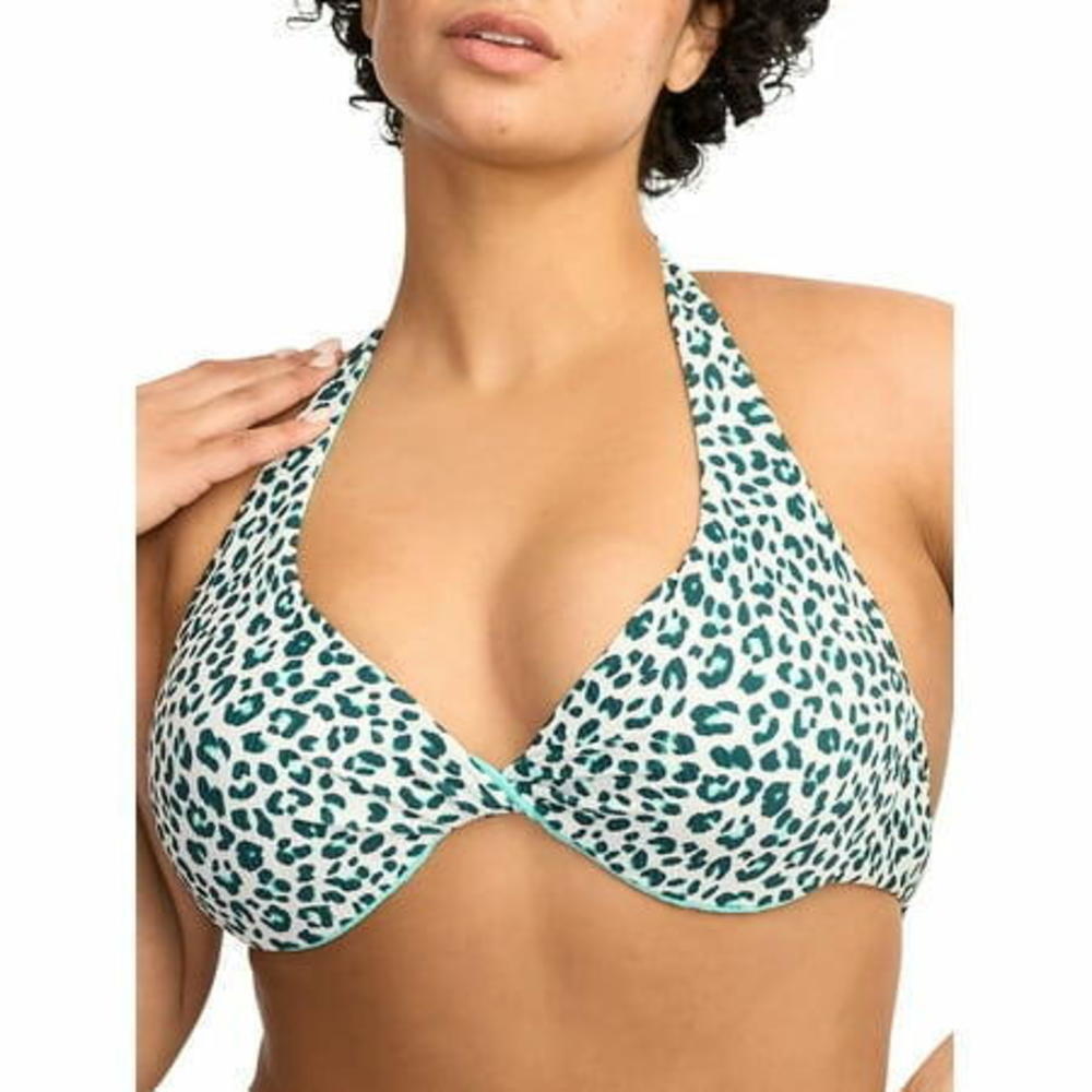 Coco Reef Women's Verso Reversible Bra-S Bikini Top Blue 32D34D